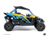 Yamaha YXZ 1000 R UTV Stage Graphic Kit Yellow Blue