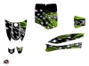 MBK Eco-3 Scooter Stars Graphic Kit Green