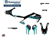 Kit Déco Moto Cross Start Husqvarna EE-5 Turquoise