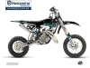 Kit Déco Moto Cross Start Husqvarna TC 50 Turquoise