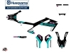 Kit Déco Moto Cross Start Husqvarna TC 50 Turquoise