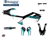 Kit Déco Moto Cross Start Husqvarna TC 65 Turquoise