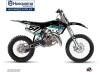 Kit Déco Moto Cross Start Husqvarna TC 85 Turquoise