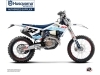 Kit Déco Moto Cross Start Husqvarna 125 TE Bleu