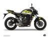 Kit Déco Moto Steel Yamaha MT 07 Noir Jaune