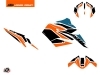 Kit Déco Moto Storm KTM Duke 890 Orange Bleu