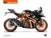 KTM 125 RC Street Bike Storm Graphic Kit Orange Black