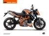 Kit Déco Moto Storm KTM Super Duke 990 Orange Bleu