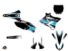 Yamaha 125 YZ Dirt Bike Stripe Graphic Kit Black