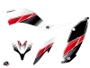 Yamaha 250 Raptor ATV Stripe Graphic Kit Red