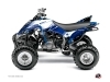 Kit Déco Quad Stripe Yamaha 350 Raptor Bleu Nuit