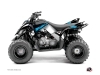 Kit Déco Quad Stripe Yamaha 90 Raptor Noir