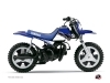 Kit Déco Moto Cross Stripe Yamaha PW 50 Bleu