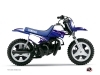 Kit Déco Moto Cross Stripe Yamaha PW 50 Bleu Nuit