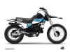 Kit Déco Moto Cross Stripe Yamaha PW 80 Noir