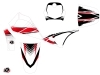 Kit Déco Moto Cross Stripe Yamaha PW 80 Rouge