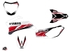 Kit Déco Moto Cross Stripe Yamaha TTR 110 Rouge