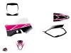 Yamaha TTR 90 Dirt Bike Stripe Graphic Kit Pink