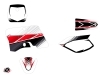 Kit Déco Moto Cross Stripe Yamaha TTR 90 Rouge