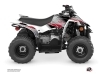 Yamaha 50 YFZ ATV Stripe Graphic Kit Red