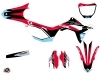 Honda 450 CRF Dirt Bike Stuff Graphic Kit Black Blue