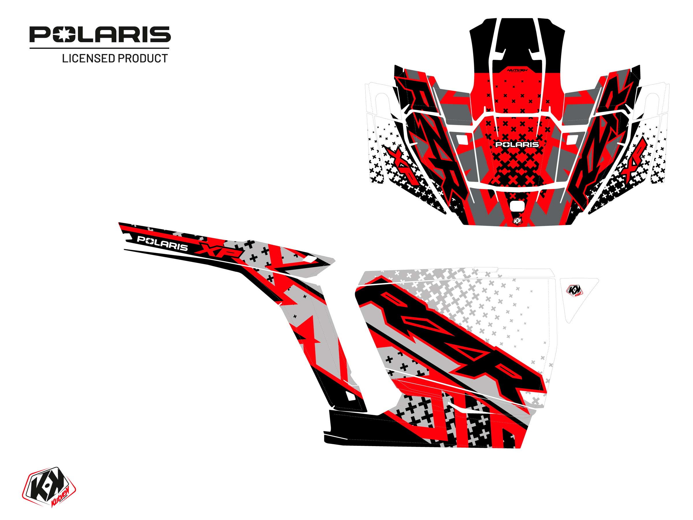 Polaris Rzr Xp Utv Stun Graphic Kit White