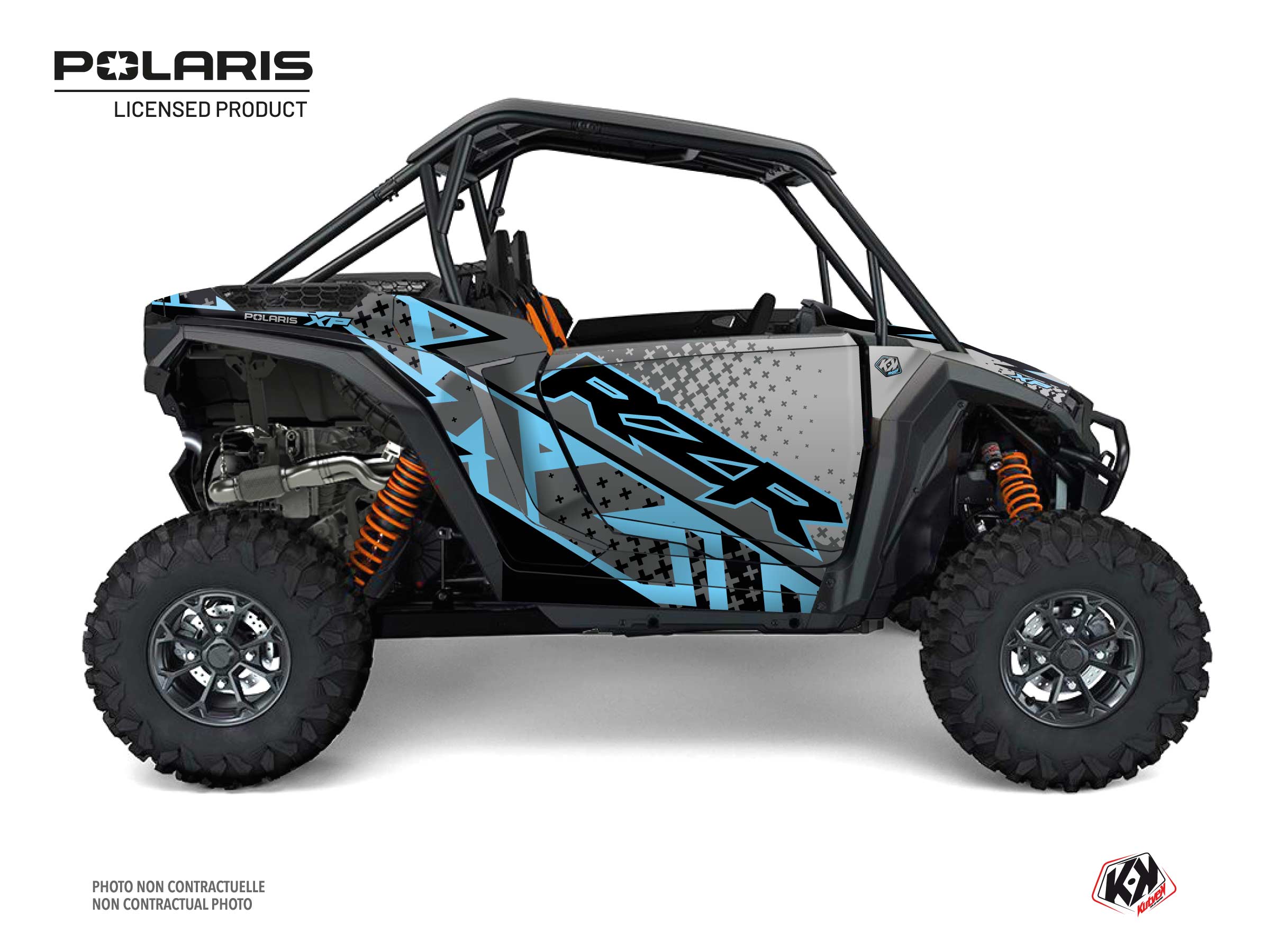 Polaris Rzr Xp Utv Stun Graphic Kit Blue Full