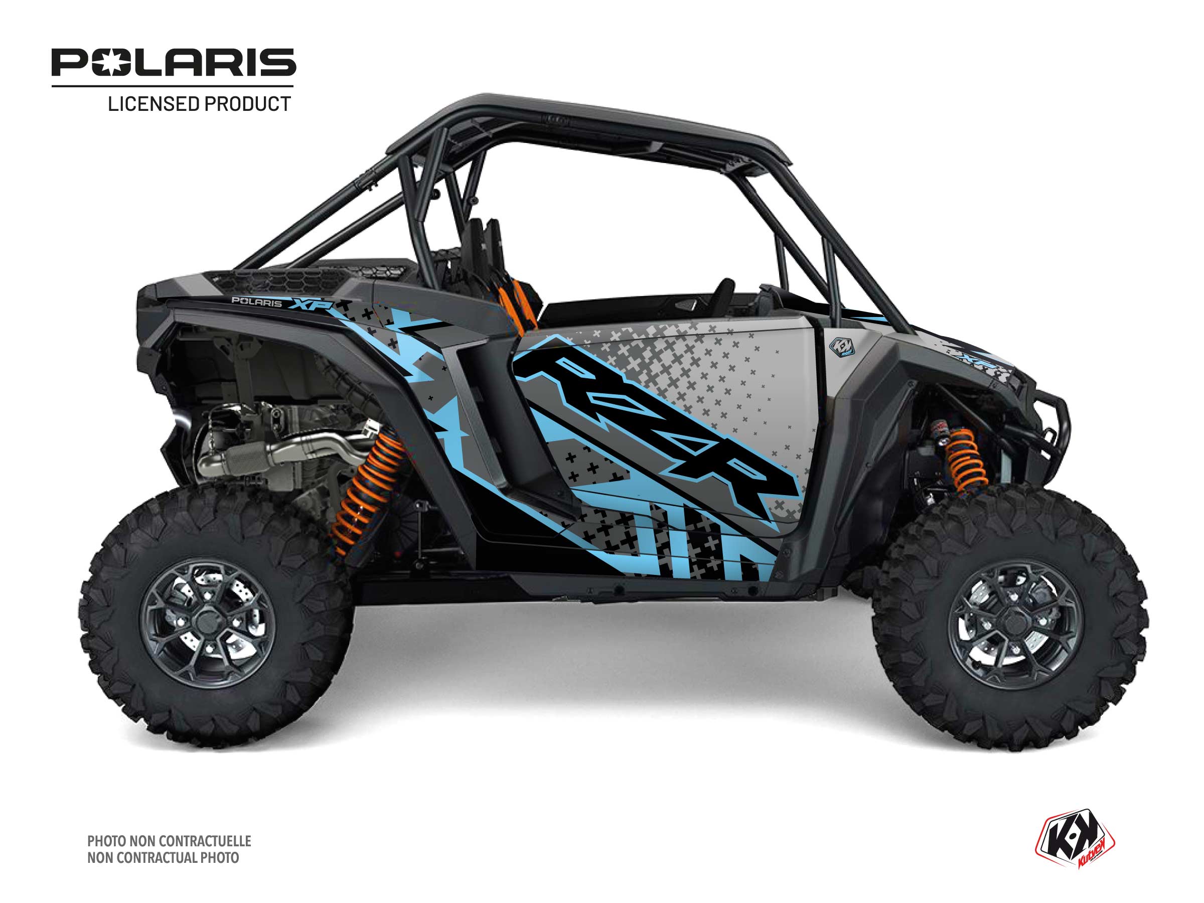 Polaris Rzr Xp Utv Stun Graphic Kit Blue