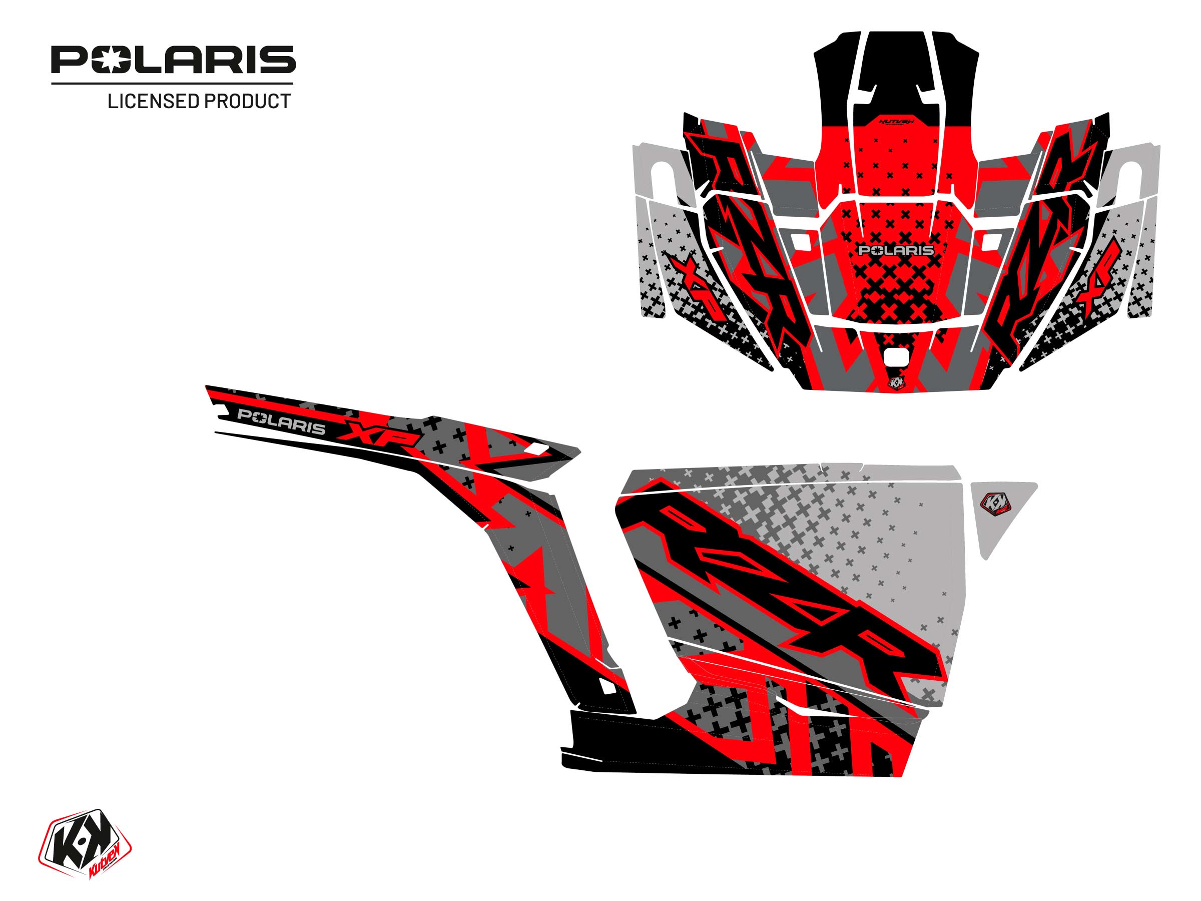 Polaris Rzr Xp Utv Stun Graphic Kit Red