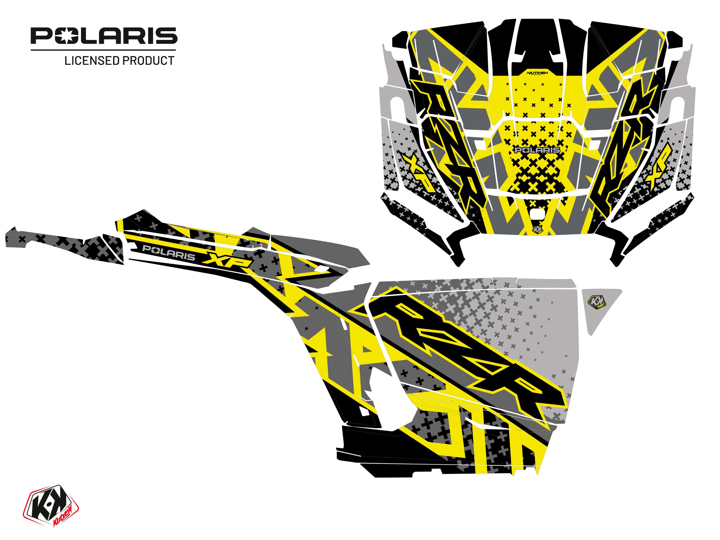 Kit Déco Ssv Stun Polaris Rzr Xp Vert/neon Full