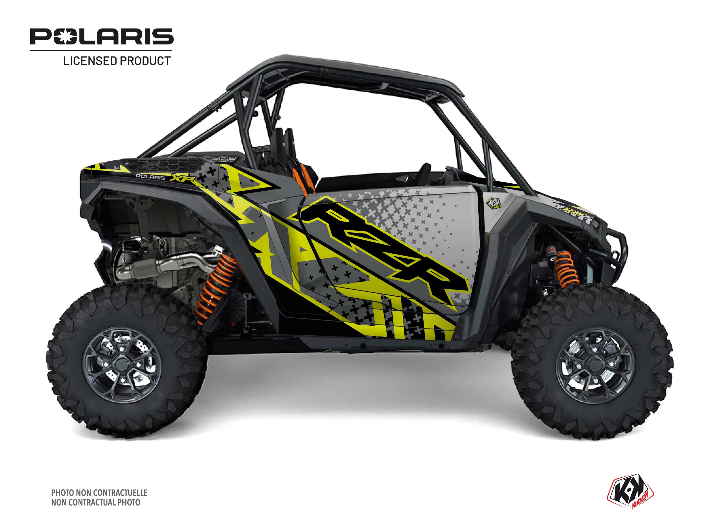 Polaris Rzr Xp Utv Stun Graphic Kit Green/neon Full