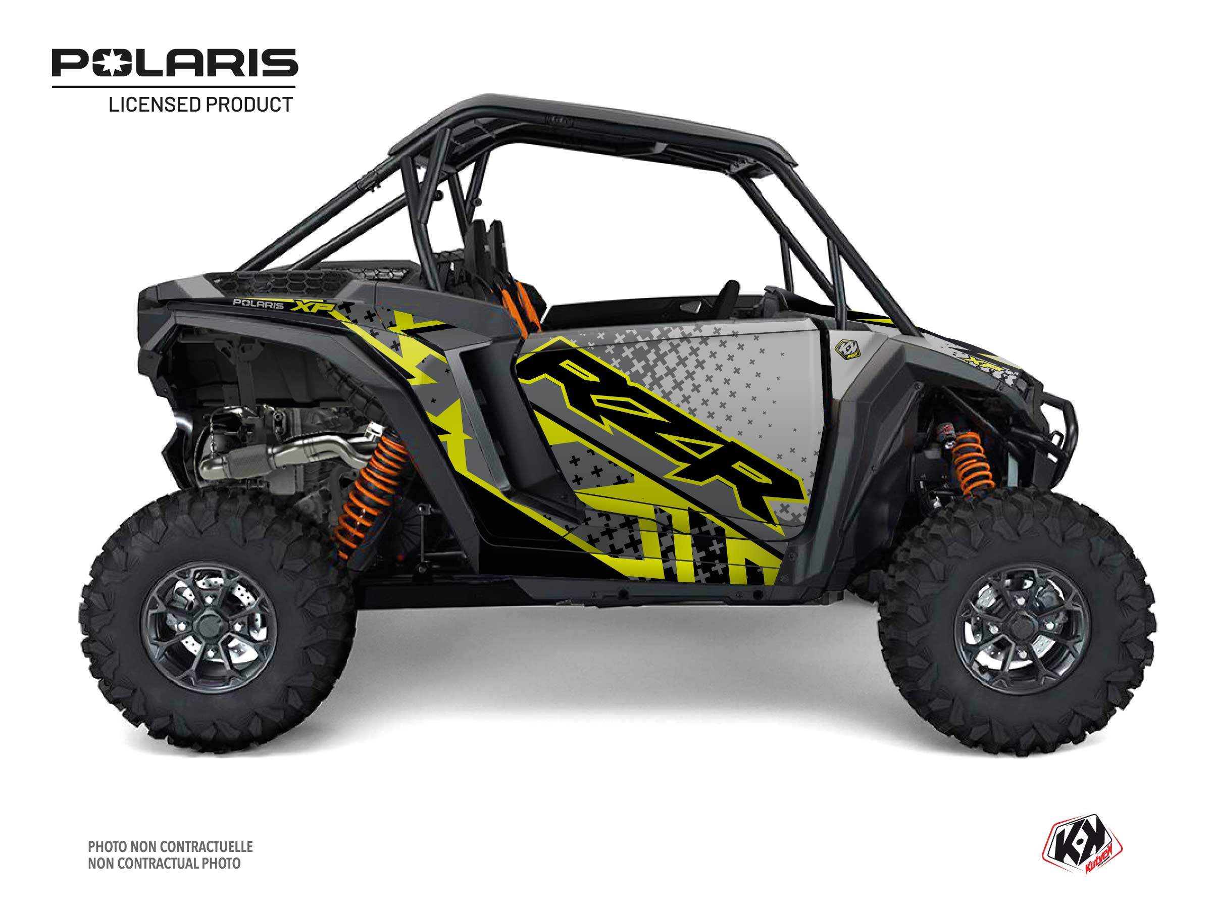 Polaris Rzr Xp Utv Stun Graphic Kit Green/neon