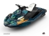 Seadoo Spark Jet-Ski Sunset Graphic Kit Blue Green