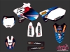 Yamaha 250 YZ Dirt Bike Replica Team 2b Graphic Kit 2012