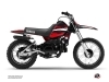 Yamaha PW 80 Dirt Bike Techno Graphic Kit Red