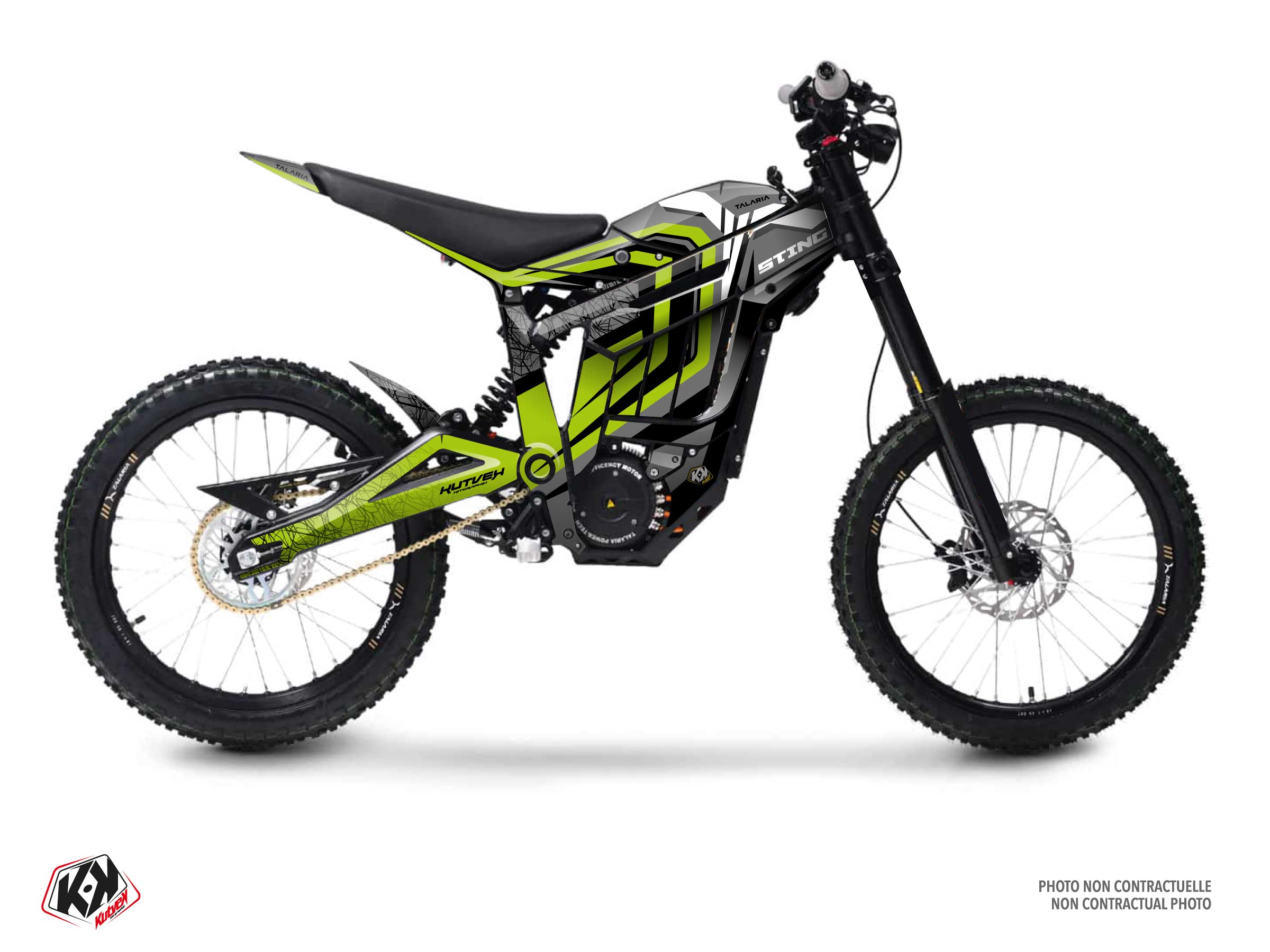 Talaria Sting Dirt Bike Thunder Graphic Kit Green