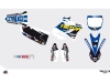 Yamaha 125 YZ Dirt Bike Replica Team Tip Top Graphic Kit 2015