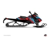 Skidoo REV-XM Snowmobile Torrifik Graphic Kit Red Blue