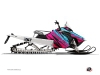 Polaris RMK Snowmobile Torrifik Graphic Kit Pink Blue