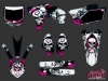 Yamaha 250 YZF Dirt Bike Trash Graphic Kit Black Pink