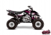 Suzuki 400 LTZ IE ATV Trash Graphic Kit Black Pink