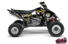 Suzuki 450 LTR ATV Trash Graphic Kit Black Yellow