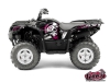 Yamaha 550-700 Grizzly ATV Trash Graphic Kit Black Pink