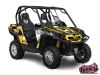 Can Am Commander UTV Trash Graphic Kit Black Yellow