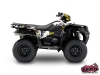 Suzuki King Quad 750 ATV Trash Graphic Kit Black Yellow