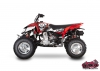 Polaris Outlaw 450 ATV Trash Graphic Kit Black Red