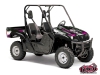 Yamaha Rhino UTV Trash Graphic Kit Black Pink