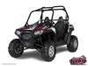 Polaris RZR 800 S UTV Trash Graphic Kit Black Pink