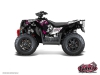Polaris Scrambler 850-1000 XP ATV Trash Graphic Kit Black Pink FULL