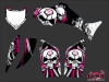 Kit Déco Quad Trash Yamaha 350-450 Wolverine Noir Rose